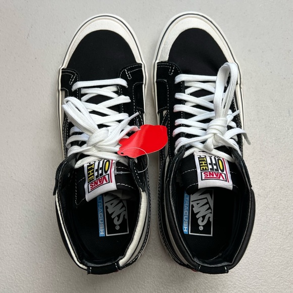 VANS | Sk8-Hi Pro 138 SF Stripe Black & Marshmallow Skate Shoes - Picture 8 of 9